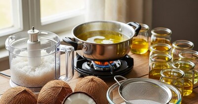 घर पर नारियल तेल कैसे बनाएं?