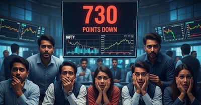 गिफ्ट निफ्टी 730 अंक लुढ़का, वैश्विक बाजारों में भारी गिरावट, तेल की कीमतें बढ़ीं.