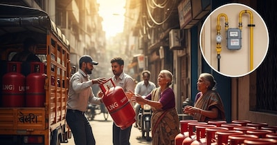 सरकार ने साफ किया है कि देश में LPG, पेट्रोल और डीजल की सप्लाई पूरी तरह सामान्य है. (AI)