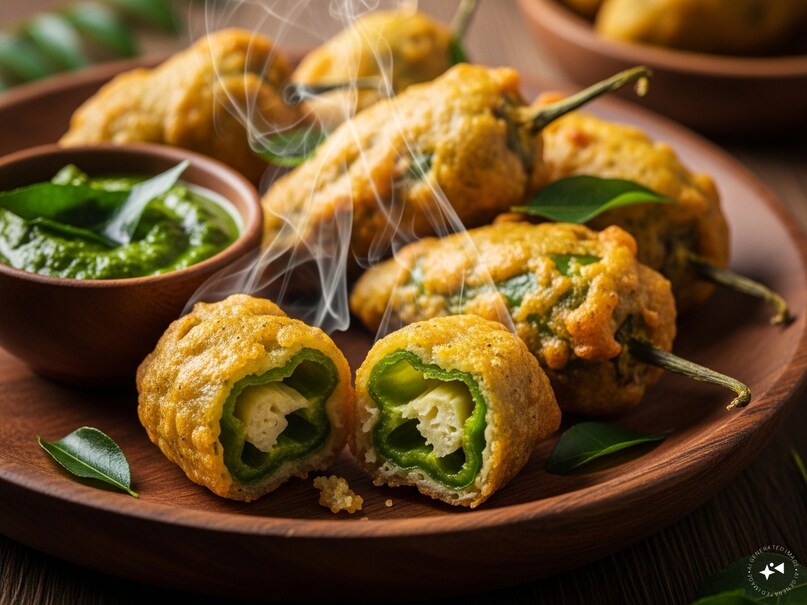 Karnataka style mirchi pakoda