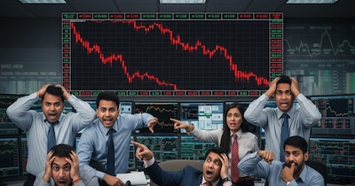 शेयर बाजार में 11 मार्च को भारी गिरावट देखने के बाद आज 12 मार्च को भी गिरावट के संकेत मिल रहे हैं. (एआई फोटो)