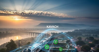 भारतीय रेलवे का यह कवच सिस्टम एक एडवांस ऑटोमैटिक ट्रेन प्रोटेक्शन तकनीक है. (AI Photo)