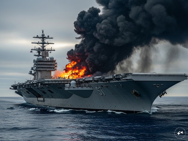 America's 'sea monster' burnt in the sea, fire extinguished in 30 hours, Mahabali battered