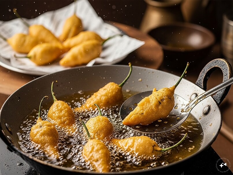 Karnataka style mirchi pakoda