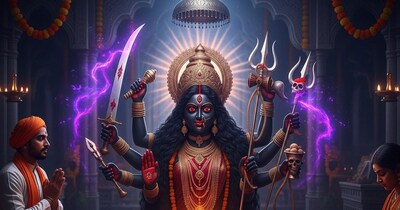 चैत्र नवरात्रि के सातवें दिन मां कालरात्रि की पूजा विधि, मंत्र, भोग, शुभ रंग और कथा