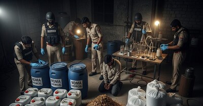 प्रतापगढ़ में नशे पर डबल अटैक! MD फैक्ट्री पकड़ी, केमिकल-डोडाचूरा जब्त