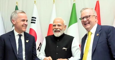 प्रधानमंत्री नरेंद्र मोदी और कनाडा और ऑस्‍ट्रेल‍िया के प्रधानमंत्री. (File Photo)