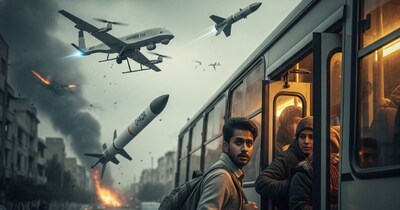 ईरान से भारतीय छात्रों को निकाल रहा भारत. (AI Generated)