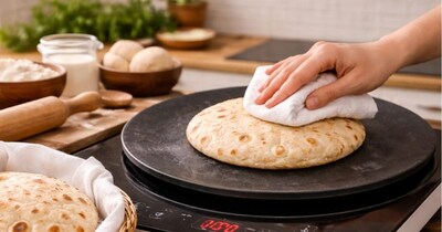 रोटी बनाने का तरीका इंडक्शन पर