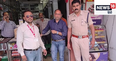 जबलपुर की मिठााई दुकान पर रेड