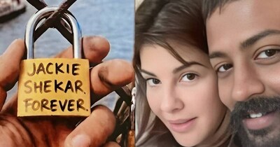 पेरिस में लगवाया 'लव लॉक'