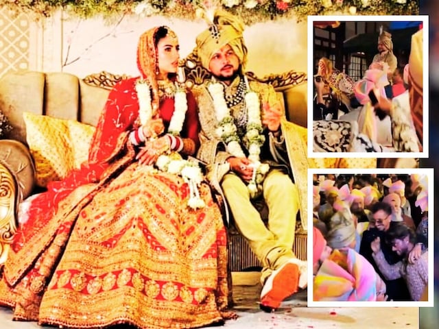 घोड़ी चढ़े कुलदीप ...चहल और तिलक वर्मा ने बारात में किया ऐसा डांस,लूटी महफिल