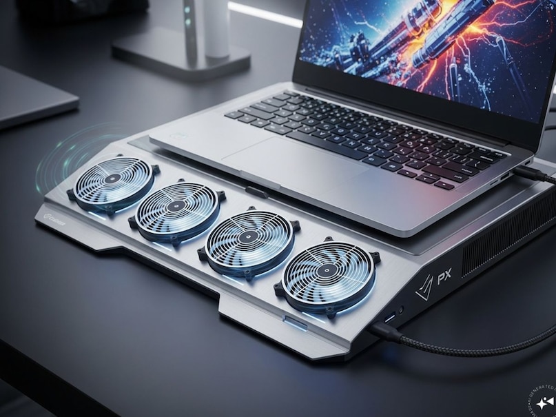 অতিরিক্ত গরমের কারণে সিস্টেমের গতিও কমে যায়। এই সমস্যা এড়াতে, কুলিং প্যাড একটি দুর্দান্ত এবং সস্তা সমাধান। কুলিং প্যাড ল্যাপটপের নীচে একটি অতিরিক্ত ফ্যানের মাধ্যমে ঠান্ডা বাতাস সরবরাহ করে, যা ল্যাপটপের তাপমাত্রা নিয়ন্ত্রণে রাখে।