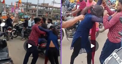 पतरातू में पति पर पत्नी का हमला, बीच बाजार हुआ हाईवोल्टेज ड्रामा