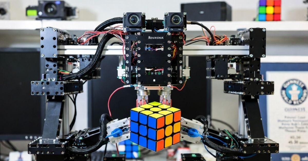 दो भाइयों के रोबोट ने 45.30 सेकंड में तोड़ा 4X4 रूबिक्स क्यूब का वर्ल्ड रिकॉर्ड
