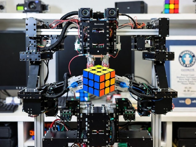 দুই ভাইয়ের রোবট 45.30 সেকেন্ডে 4X4 রুবিকস কিউবের বিশ্ব রেকর্ড ভেঙেছে