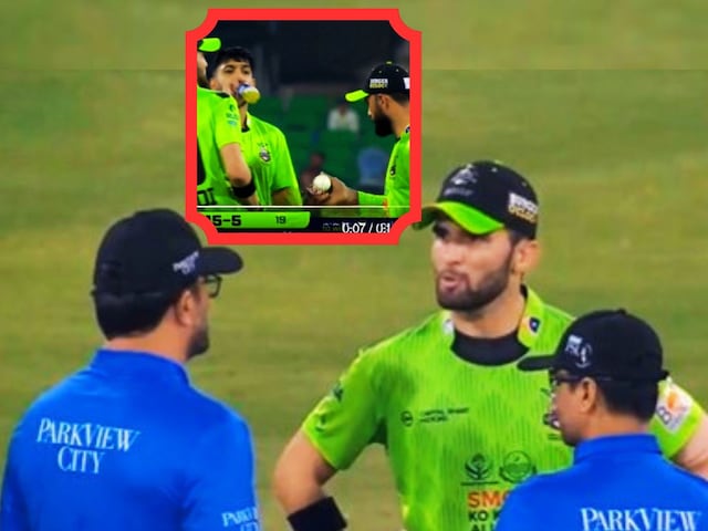 PSL में खुले आम बॉल टैंपरिंग, TV पर पकड़ा गया मामला,अफरीदी की टीम पर एक्शन