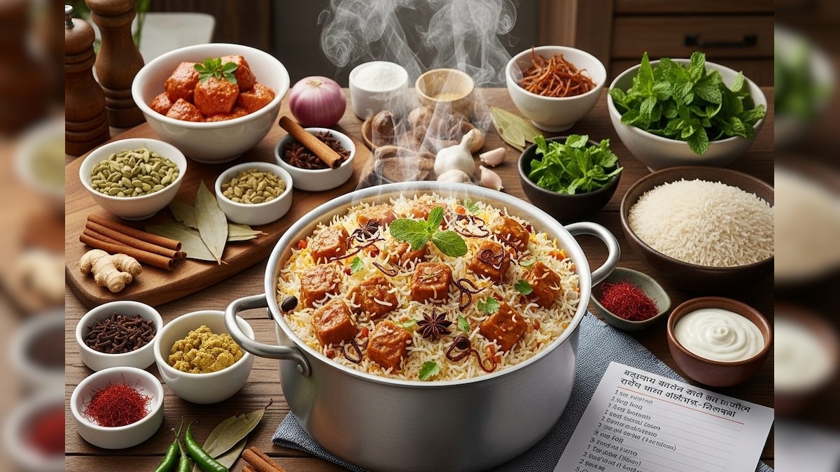 घर पर बनाएं बहराइच जैसी होटल वाली सोया चाप बिरयानी, नोट करें स्टेप-बाय-स्टेप रेसिपी – News18 हिंदी