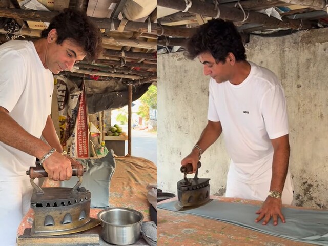Sunil Grover becomes 'press wala'! Video of ironing pants on the roadside goes viral