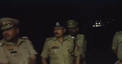 घटनास्थल पहुंची पुलिस टीम. 