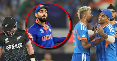 विराट कोहली ने बंद दरवाजे से टीम इंडिया के लिए लिखा बधाई संदेश. 