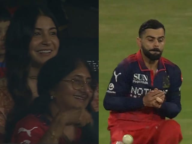 विराट कोहली से छूटा कैच तो हंसने लगीं अनुष्का शर्मा, रिएक्शन हुआ वायरल
