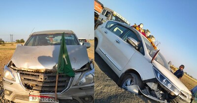 नरेंद्र सिंह तोमर के काफिले में टकराईं गाड़ियां