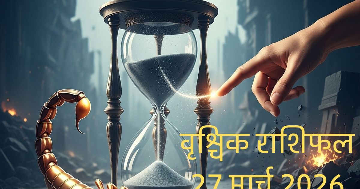 वृश्चिकः धैर्य और संयम से ही बिगड़े काम बनेंगे, जल्दबाजी न लें निर्णय वृश्चिकः धैर्य और संयम से ही बिगड़े काम बनेंगे, जल्दबाजी न लें निर्णय