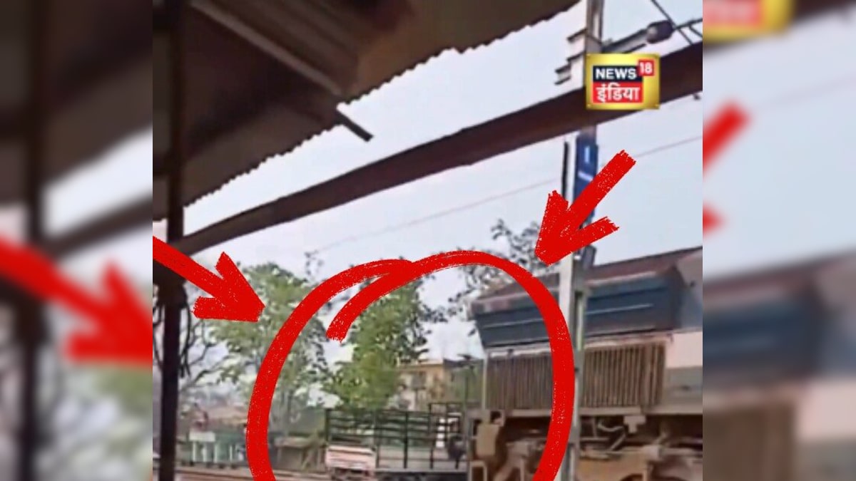 Accident Video: जब ट्रैक पर फंस गई गाड़ी… छिखने-चिल्लाने लगे लोग, तब तक ट्रेन ने मार दी भीषण टक्कर