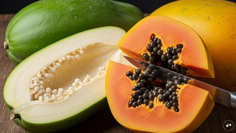 Resistant Starch: Raw papaya is rich in resistant starch, which acts more like fiber than a carb. It resists digestion in the small intestine, meaning it doesn't break down into glucose quickly. In ripe papaya, this starch has converted into simple sugars, losing that "slow-release" benefit that helps stabilize insulin levels. Resistant Starch: Raw papaya is rich in resistant starch, which acts more like fiber than a carb. It resists digestion in the small intestine, meaning it doesn't break down into glucose quickly. In ripe papaya, this starch has converted into simple sugars, losing that "slow-release" benefit that helps stabilize insulin levels.