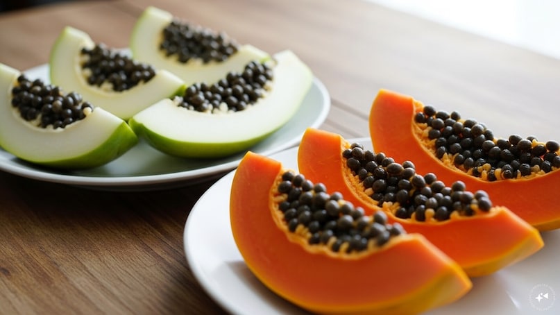 Enzyme Potency (Papain): Raw papaya has the highest concentration of papain. This enzyme helps reduce systemic inflammation, which is a common driver of insulin resistance. In ripe papaya, papain levels drop significantly. While the ripe fruit is better for general digestion, the raw fruit offers superior metabolic and anti-inflammatory support. Enzyme Potency (Papain): Raw papaya has the highest concentration of papain. This enzyme helps reduce systemic inflammation, which is a common driver of insulin resistance. In ripe papaya, papain levels drop significantly. While the ripe fruit is better for general digestion, the raw fruit offers superior metabolic and anti-inflammatory support.