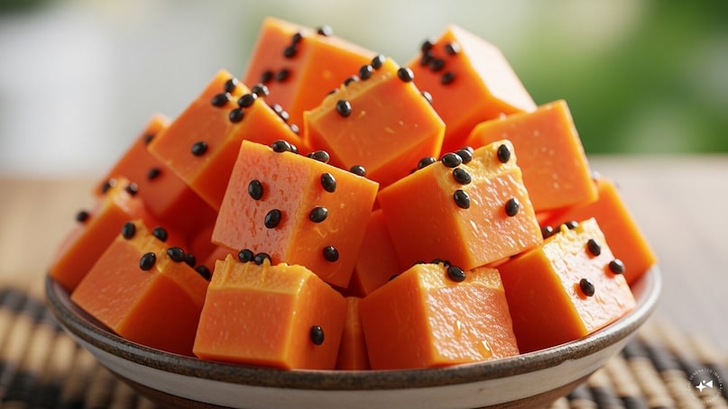 Weight Management: Raw papaya is lower in calories and more satiating due to its toughness and fiber. Weight control is vital for managing Type 2 diabetes. Ripe papaya, being sweeter and easier to overeat, can lead to higher caloric intake. Raw papaya acts as a low-calorie volume filler in meals. Weight Management: Raw papaya is lower in calories and more satiating due to its toughness and fiber. Weight control is vital for managing Type 2 diabetes. Ripe papaya, being sweeter and easier to overeat, can lead to higher caloric intake. Raw papaya acts as a low-calorie volume filler in meals.