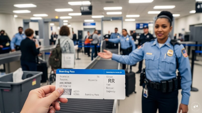 आपके बोर्डिंग पास पर 