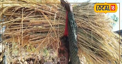 ज्यादातर ग्रामीण पुआल की झोपड़ी बनाने लगे हैं.