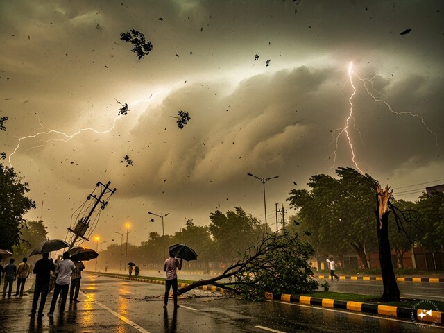 Aaj Ka Mausam Live | Today Weather Live: 60KM की आंधी और गदर मचाएगी बारिश!  अगले 24 घंटे में दिल्ली-UP का पारा गिरेगा; IMD का महा-अलर्ट - News18 हिंदी