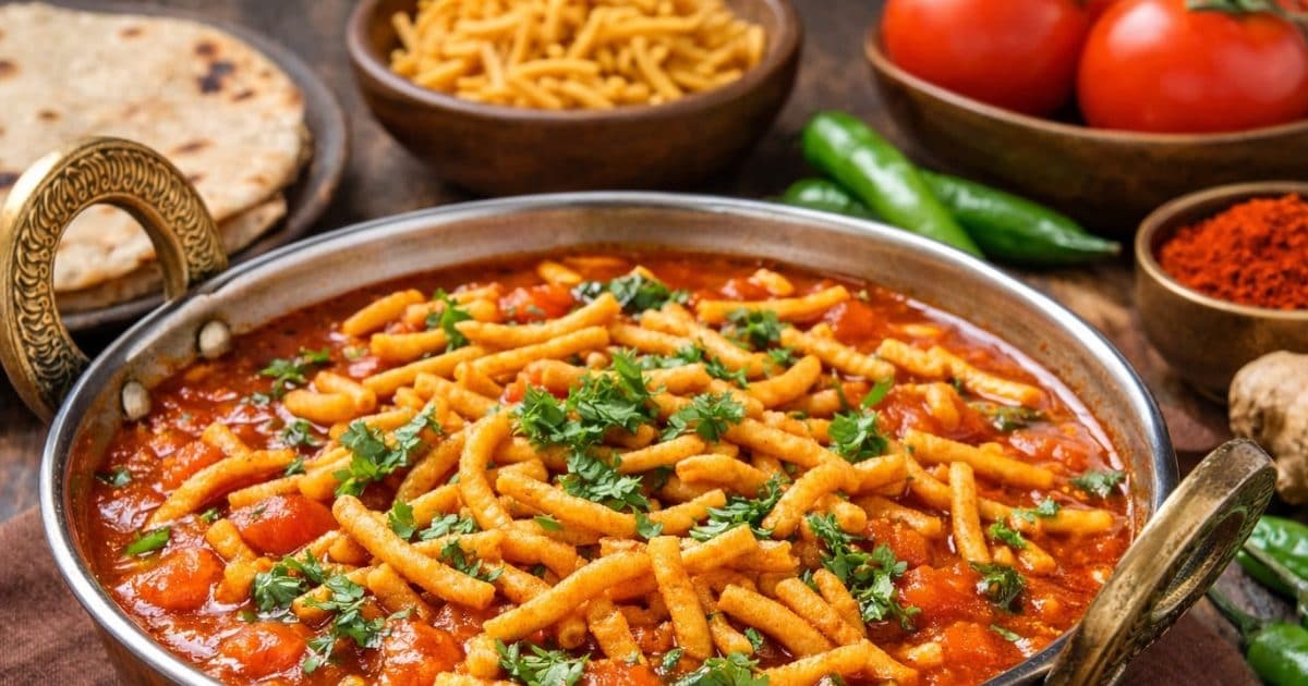 सिर्फ 15 मिनट में बनाएं गुजराती काठियावाड़ी सेव टमाटर की सब्जी, जानिए रेसिपी