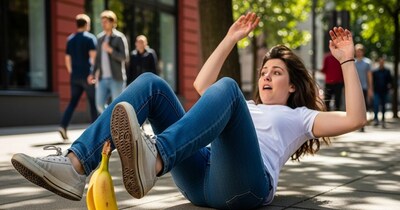 केले के छिल्के पर क्यों फिसलते हैं लोग. 