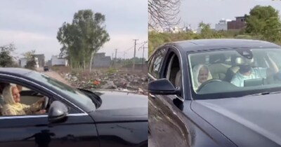 80 साल की दादी ने ऑडी में दिखाया गजब का टशन(फोटो: Instagram-@vishal__riderz_jk14)