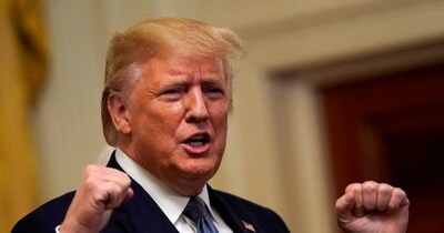 डोनाल्‍ड ट्रंप ने ईरान को खुली धमकी दी है. (AP)