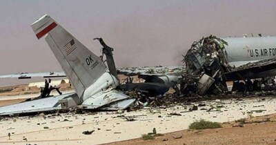 ईरान ने अमेरिका के E-3 Sentry को तबाह कर दिया है. (फोटो: @Osinttechnical)