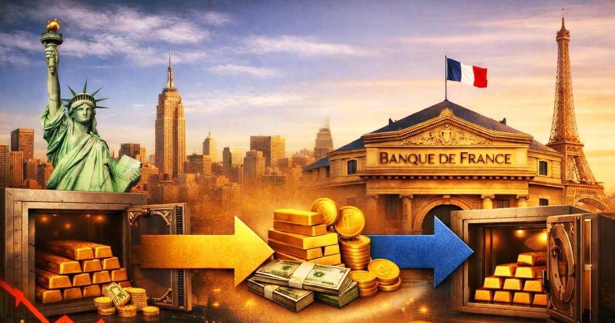 फ्रांस ने अमेरिकी तिजोरी से सोना बेचा, पेरिस में खरीदा नया गोल्ड; ₹1.38 लाख करोड़ कमाए