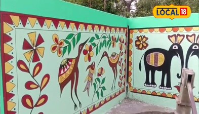 जमशेदपुर: सोहराय पेंटिंग से आत्मनिर्भर बन रहीं महिलाएं, गांव की दीवारों पर सजी कला