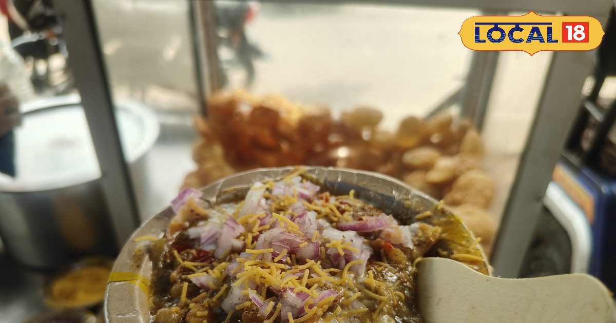 नीचे खस्ता पापड़ी, ऊपर दही भल्ला, रसे वाली मटर…आया ना मुंह में पानी? कीमत 30 रुपये प्लेट