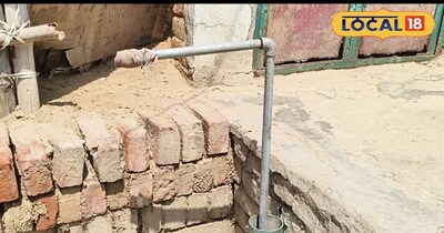 हर घर नल योजना की टोटी से नहीं टपक तहा पानी 