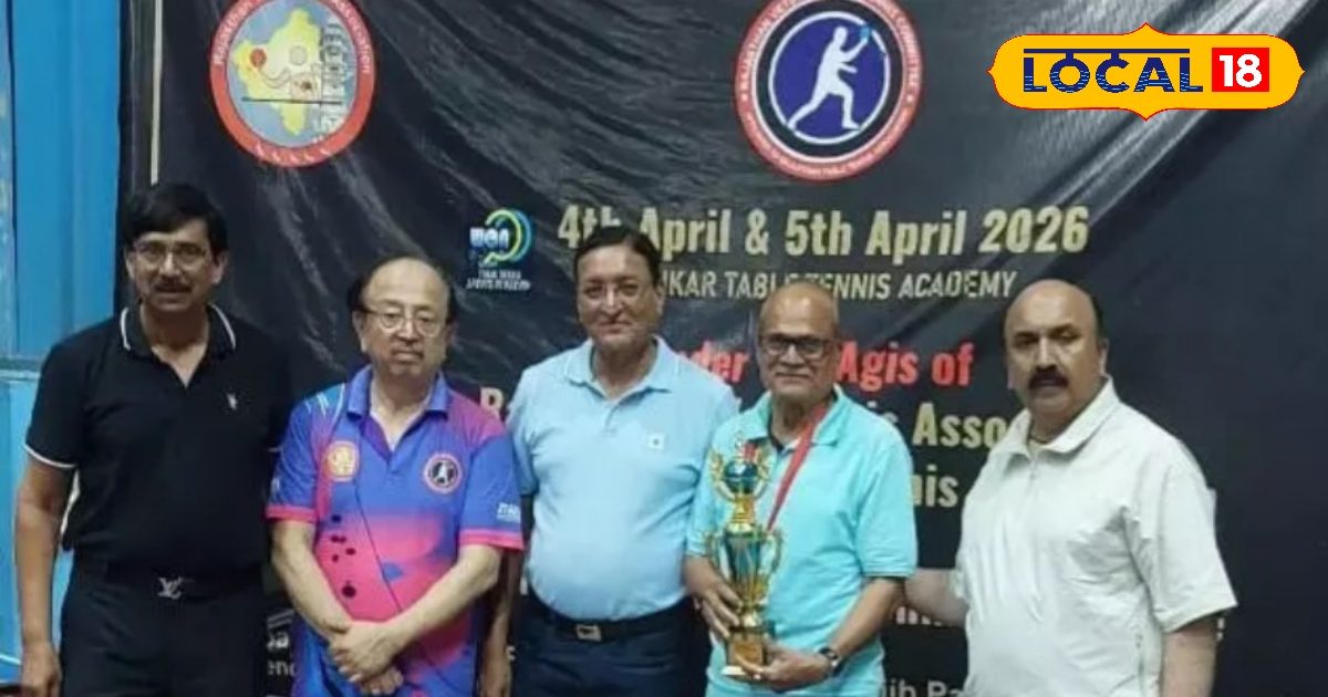 उम्र सिर्फ एक नंबर! भीलवाड़ा के बुजुर्ग खिलाड़ी ने टेबल टेनिस में रचा इतिहास, जीता गोल्ड मेडल