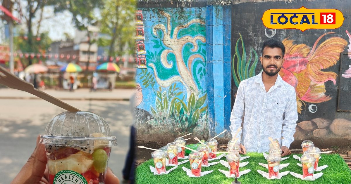 इंस्टा रील से मिला आइडिया, शहर के लिए था नया, ₹30 का ग्लास फ्रूट सलाद बेच छा गए विभोर