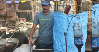 गैस खत्म हुई तो दुकानदार ने किया कमाल(फोटो:X-@ians_india)