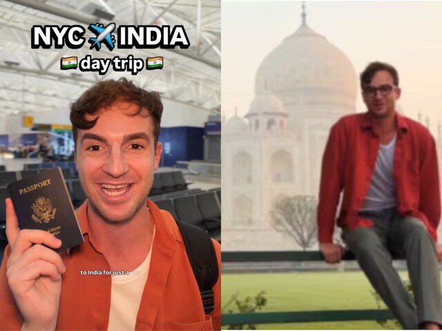 अमेरिका से आगरा बस ताज महल देखने पहुंचा शख्स, 24 घंटे में नाप डाला पूरा समंदर!