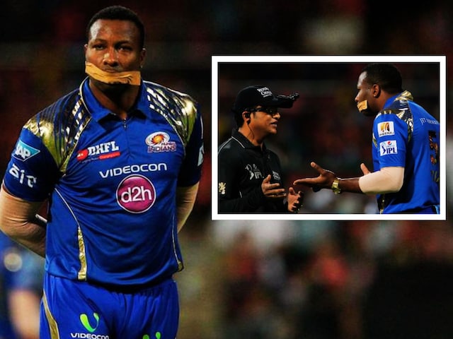 जब मुंह पर टेप लगाकर खेलने उतरे कीरोन पोलार्ड, क्यों किया था ऐसा?