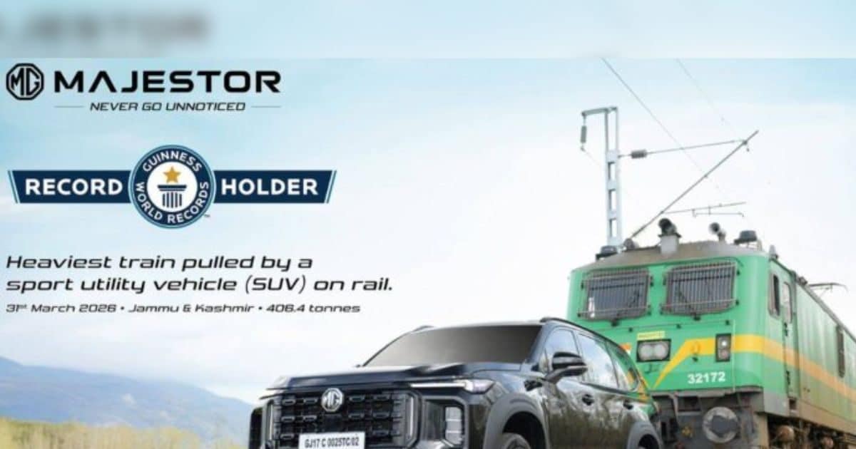 This SUV became popular even before its arrival! 406 tonne train pulled with the help of powerful engine